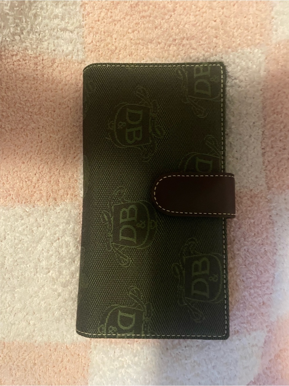 Dooney & Bourke Brown Logo Continental Card Holder Wallet